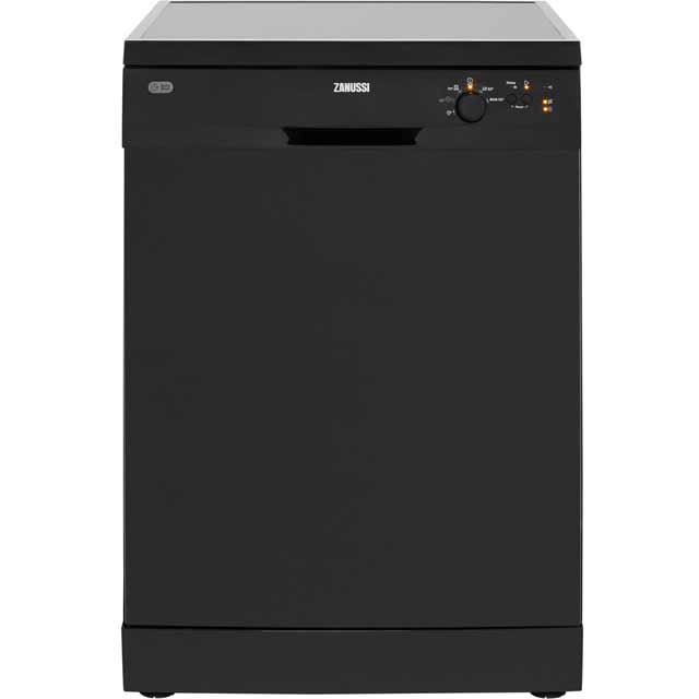 Zanussi ZDF21001NA Free Standing Dishwasher in Black Dishwashers