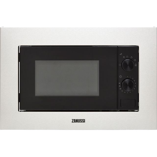 Zanussi ZMSN5SX 39cm High, Built In Small Microwave - Stainless Steel