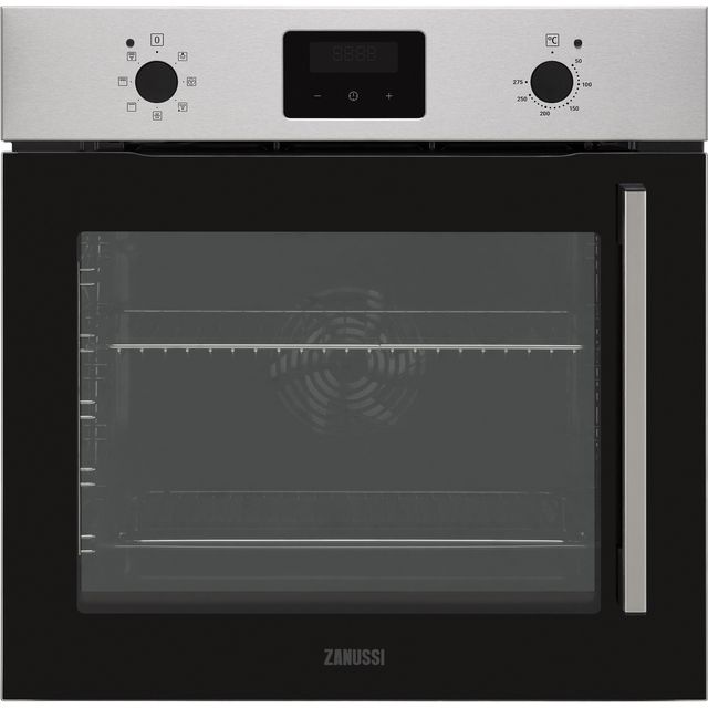 Zanussi ZOCNX3XL Built In Electric Single Oven - Stainless Steel - ZOCNX3XL_SS - 1