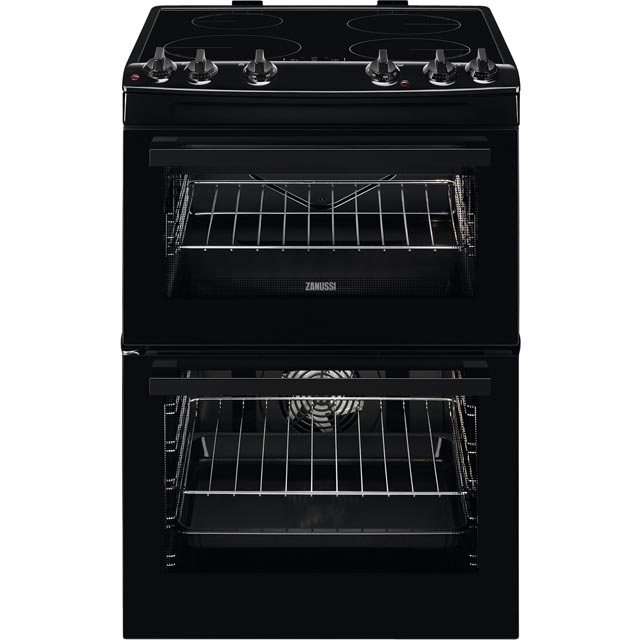 Zanussi ZCI66050BA 60cm Electric Cooker with Induction Hob - Black - A/A Rated