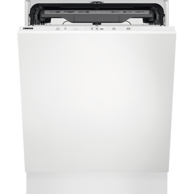 Zanussi ZDLN2621 Fully Integrated Standard Dishwasher - White Control Panel with Sliding Door Fixing Kit - E Rated