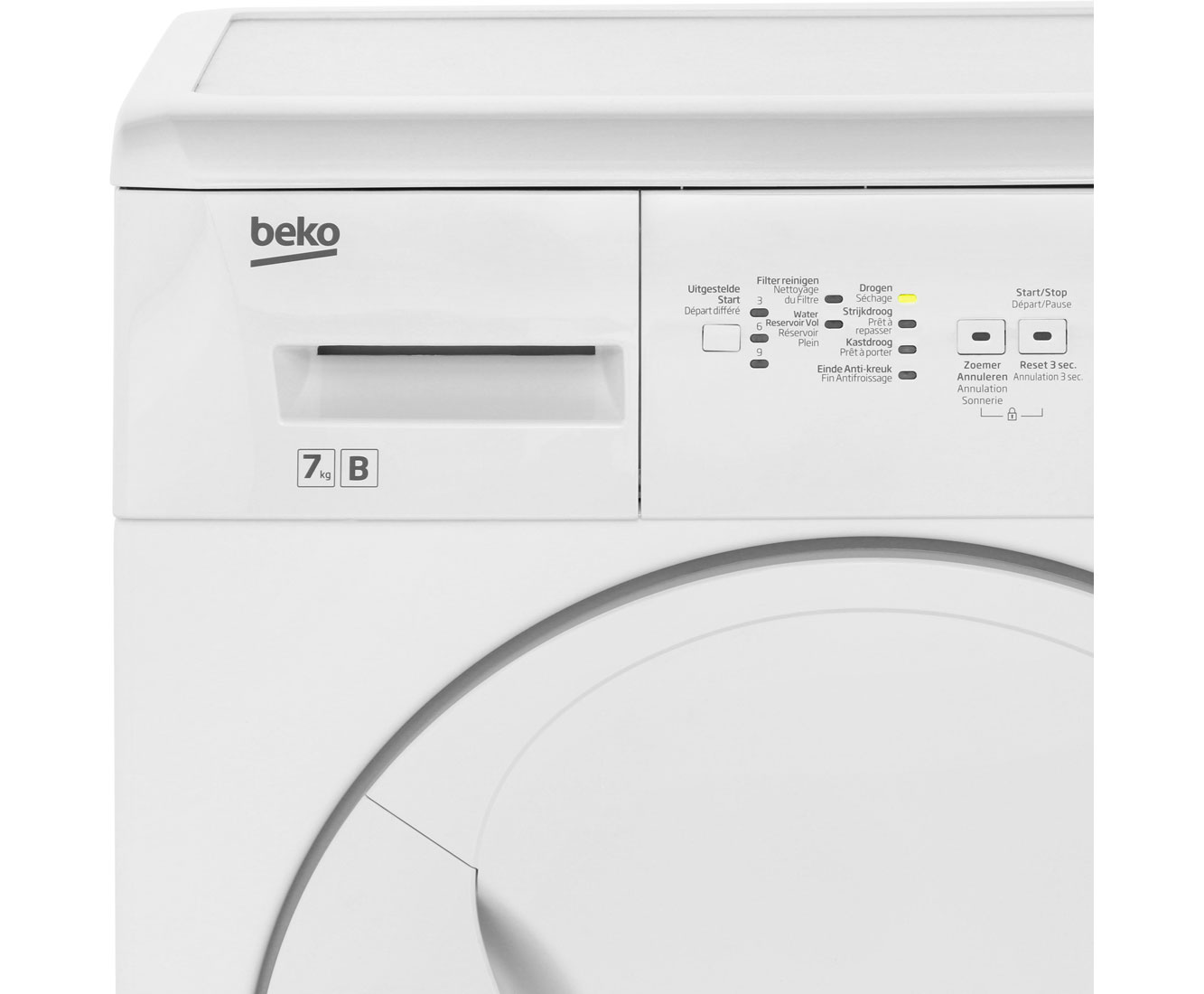 Beko droger start niet