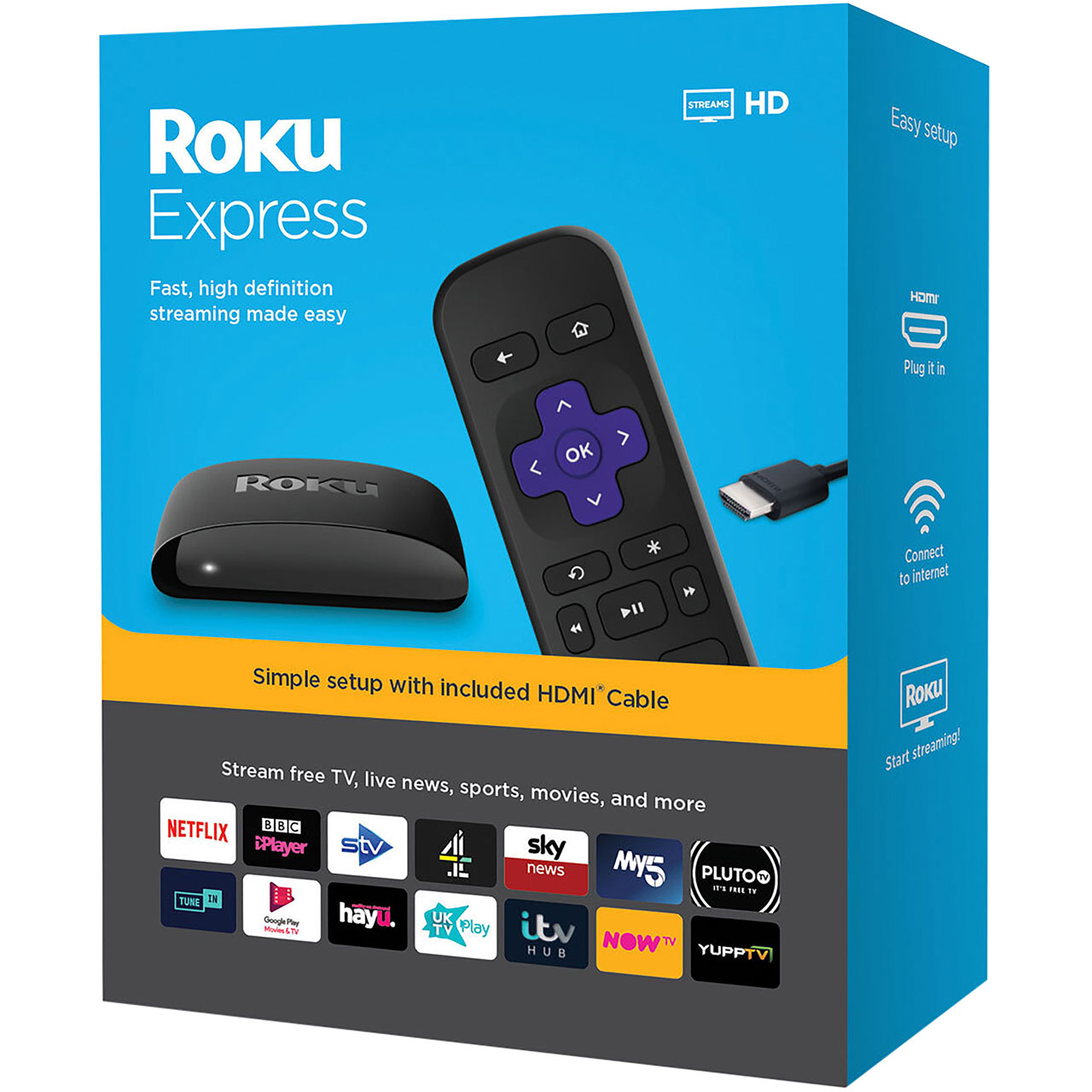 Roku Express Streaming Player Smart Box WiFi Netflix BBC ...