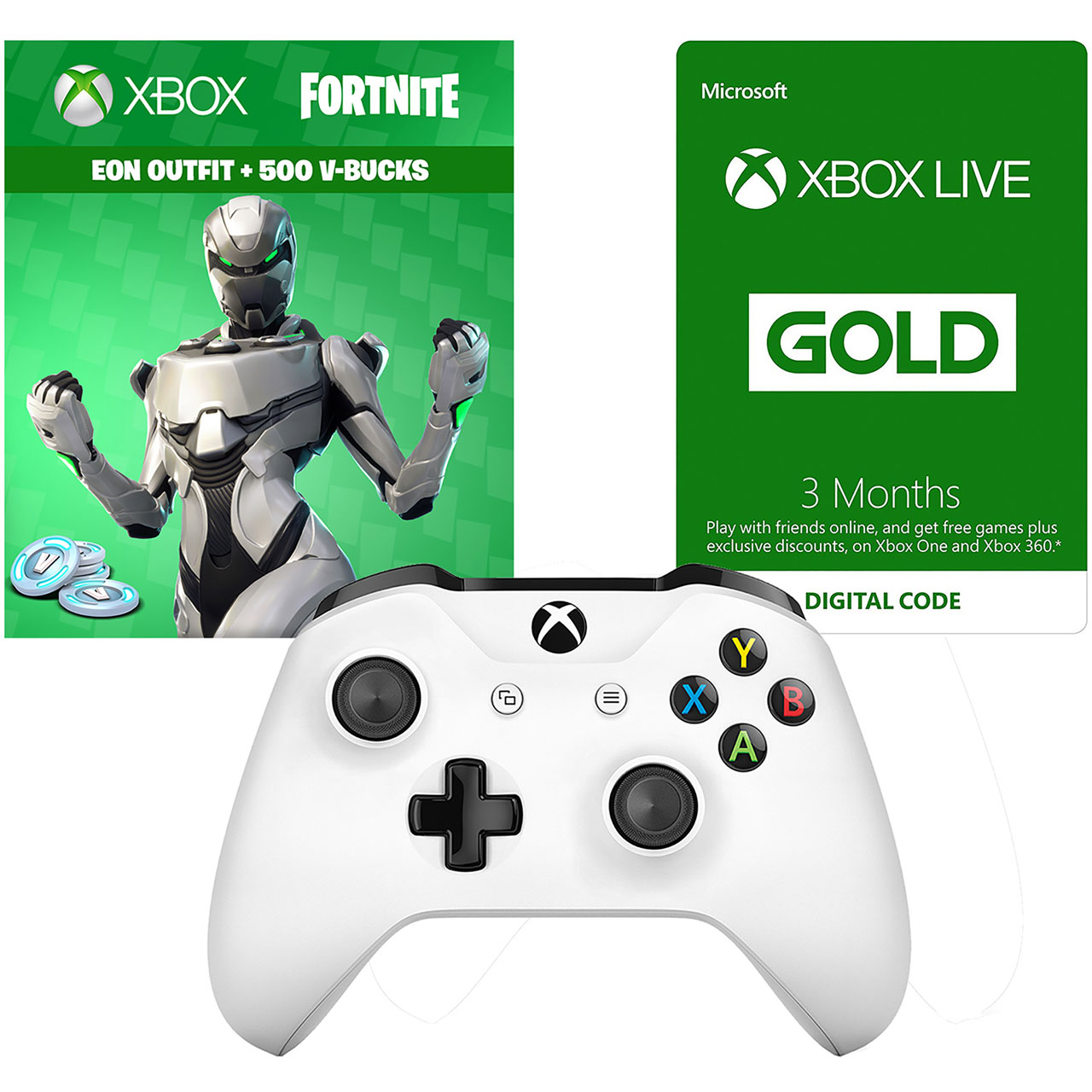 xbox one gaming controller fortnite battle royale eon outfit - xbox one fortnite bundle code