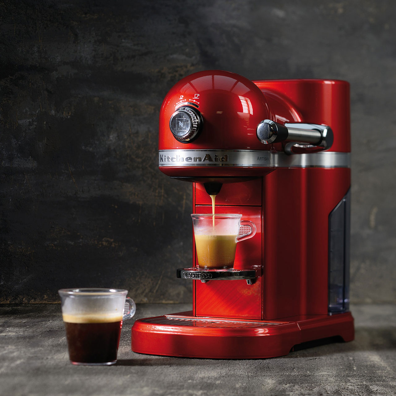 Nespresso By KitchenAid 5KES0504BER Artisan With Aeroccino3 Pod Coffee ...