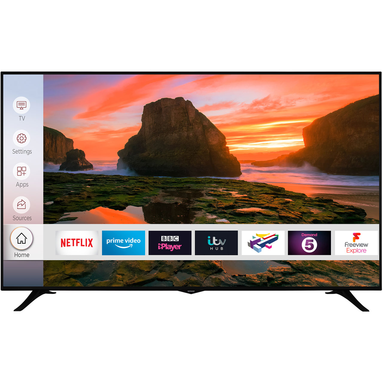 Techwood 75AO8UHD O8UHD 75 Inch 4K Ultra HD A+ Smart LED TV 3 HDMI | eBay