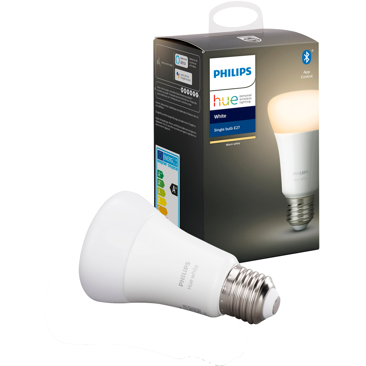 Philips Hue Warm White E27 Single Lamp A+ Rated 8718696785317 eBay