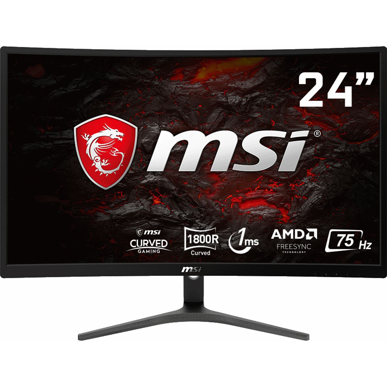 MSI Optix G241VC Full HD 75Hz Curved Gaming Monitor with AMD FreeSync Review