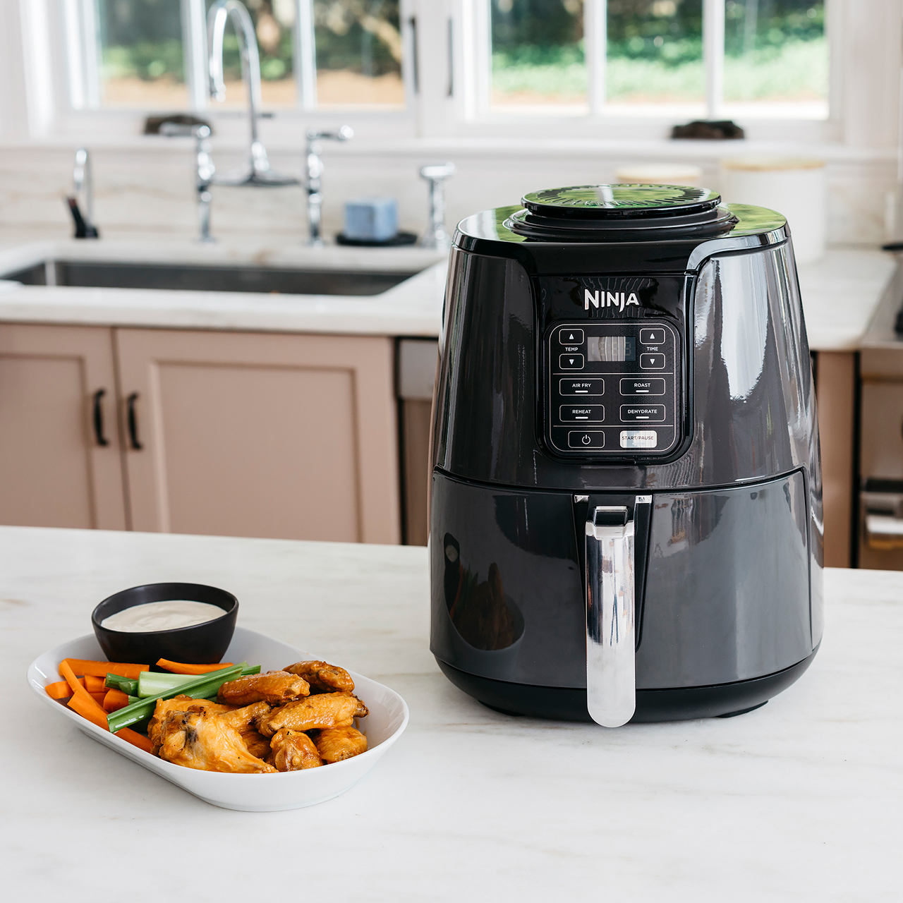 Ninja AF100UK Airfryer Fryer Air Fryer 1550 Watt With Timer Black 622356230322  eBay