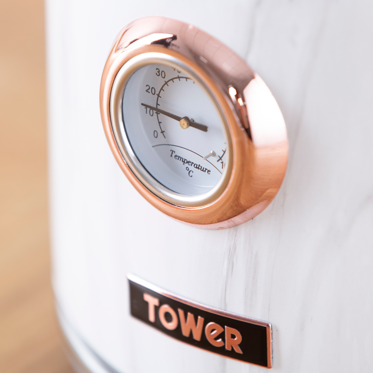 Tower AOBUNDLE002 Kettle and Toaster Set Stainless Steel White Marble