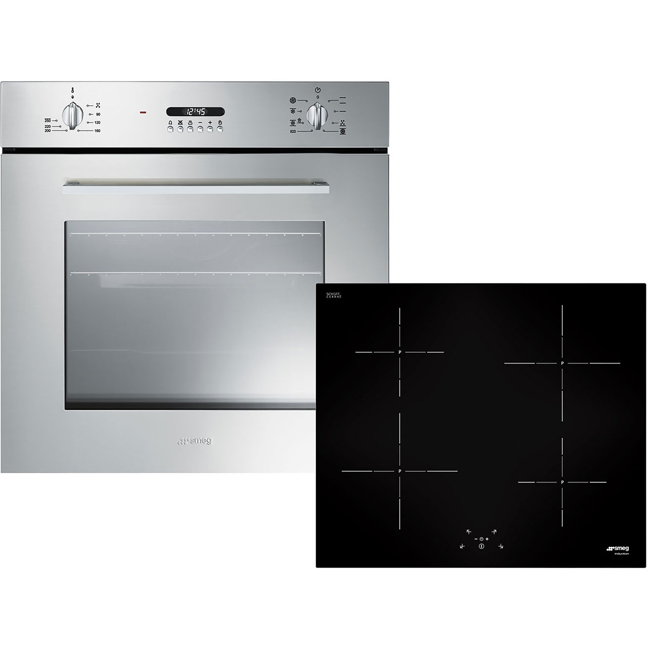 Smeg Cucina AOSF478I Built In Electric Single Oven and Induction Hob