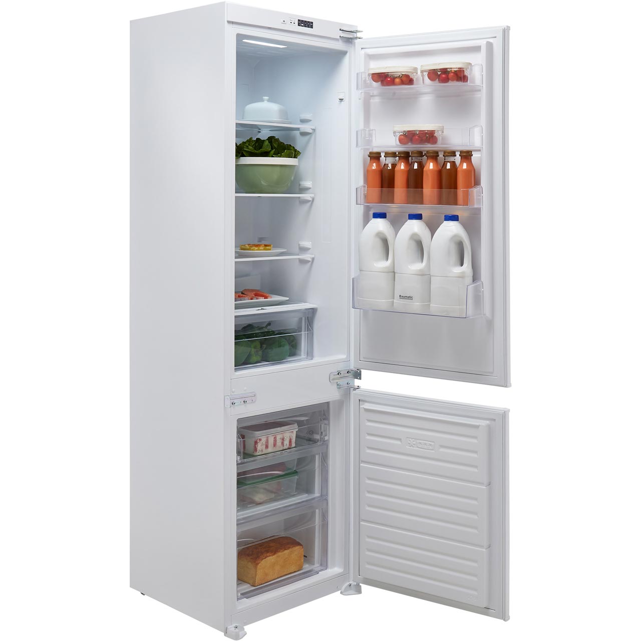 Baumatic BRCIF3180E A++ 54cm Built In Fridge Freezer 70/30 Frost Free ...