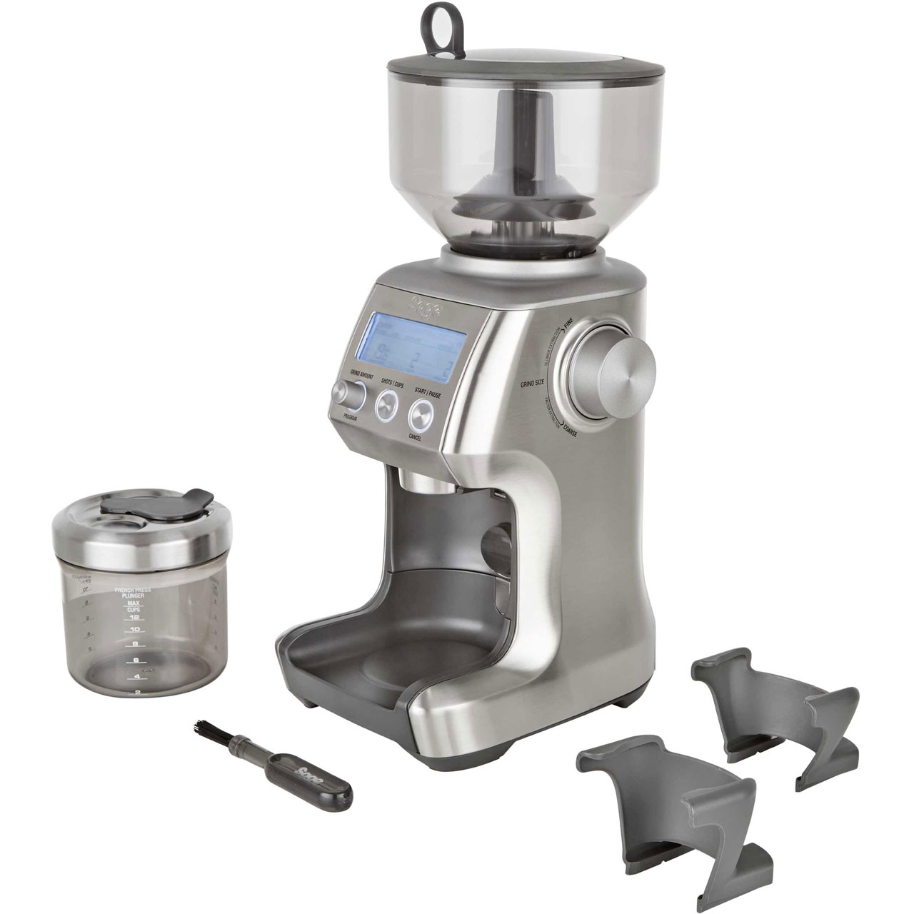 Sage BCG820BSSUK The Smart Grinder Pro Coffee Grinder Stainless Steel