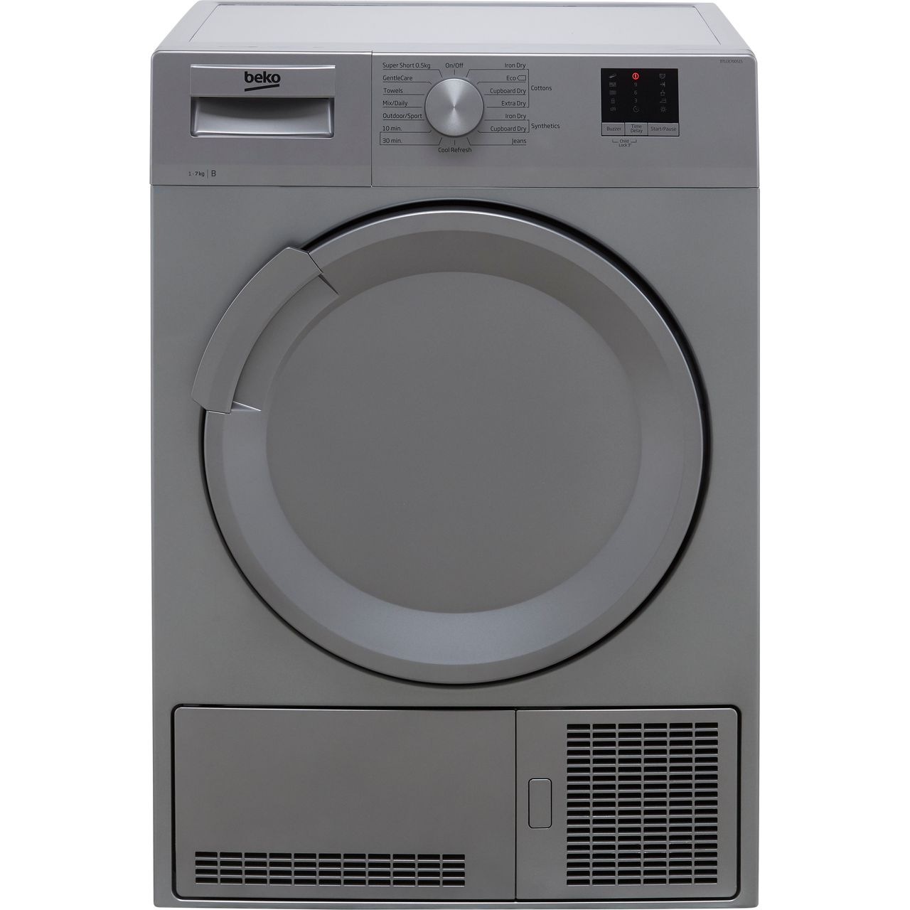 Beko DTLCE70051S B Rated 7Kg Condenser Tumble Dryer Silver ...