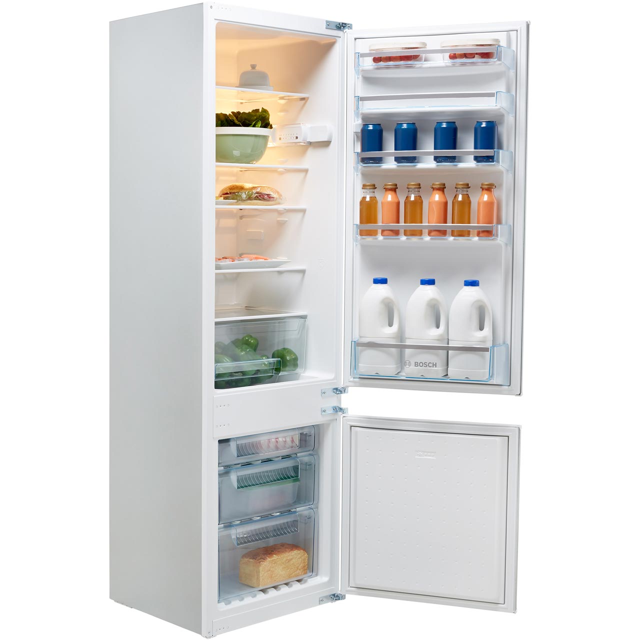 Bosch Integrated 70 30 Fridge Freezer Kiv38x22gb Ao Com