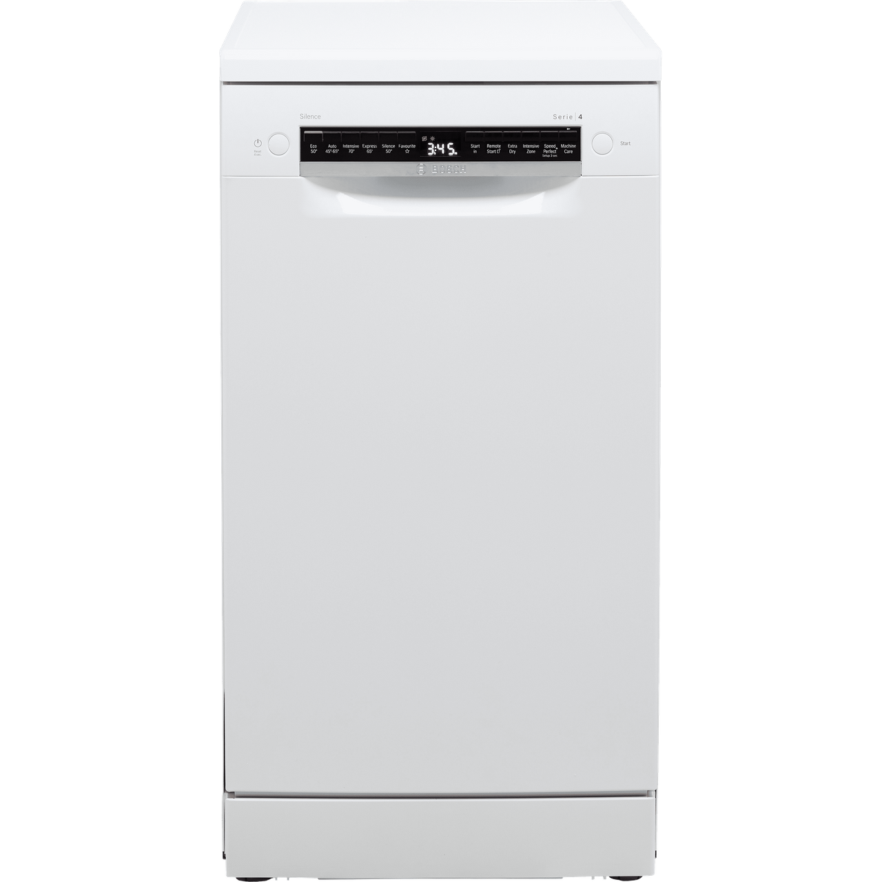 Bosch Serie 4 Slimline Dishwasher - White - E Rated