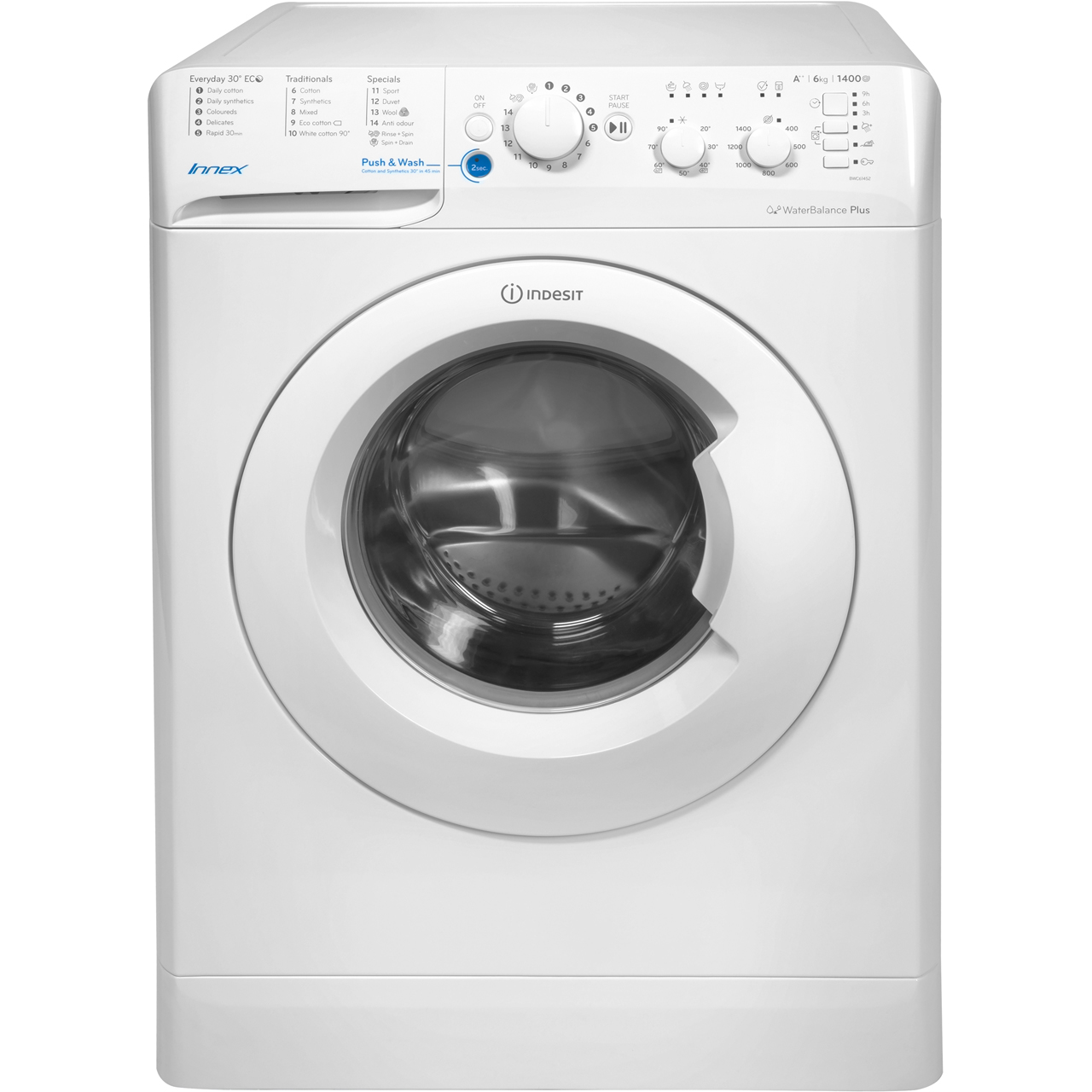 Indesit Bwc61452wuk Innex A Rated 6kg 1400 Rpm Washing Machine