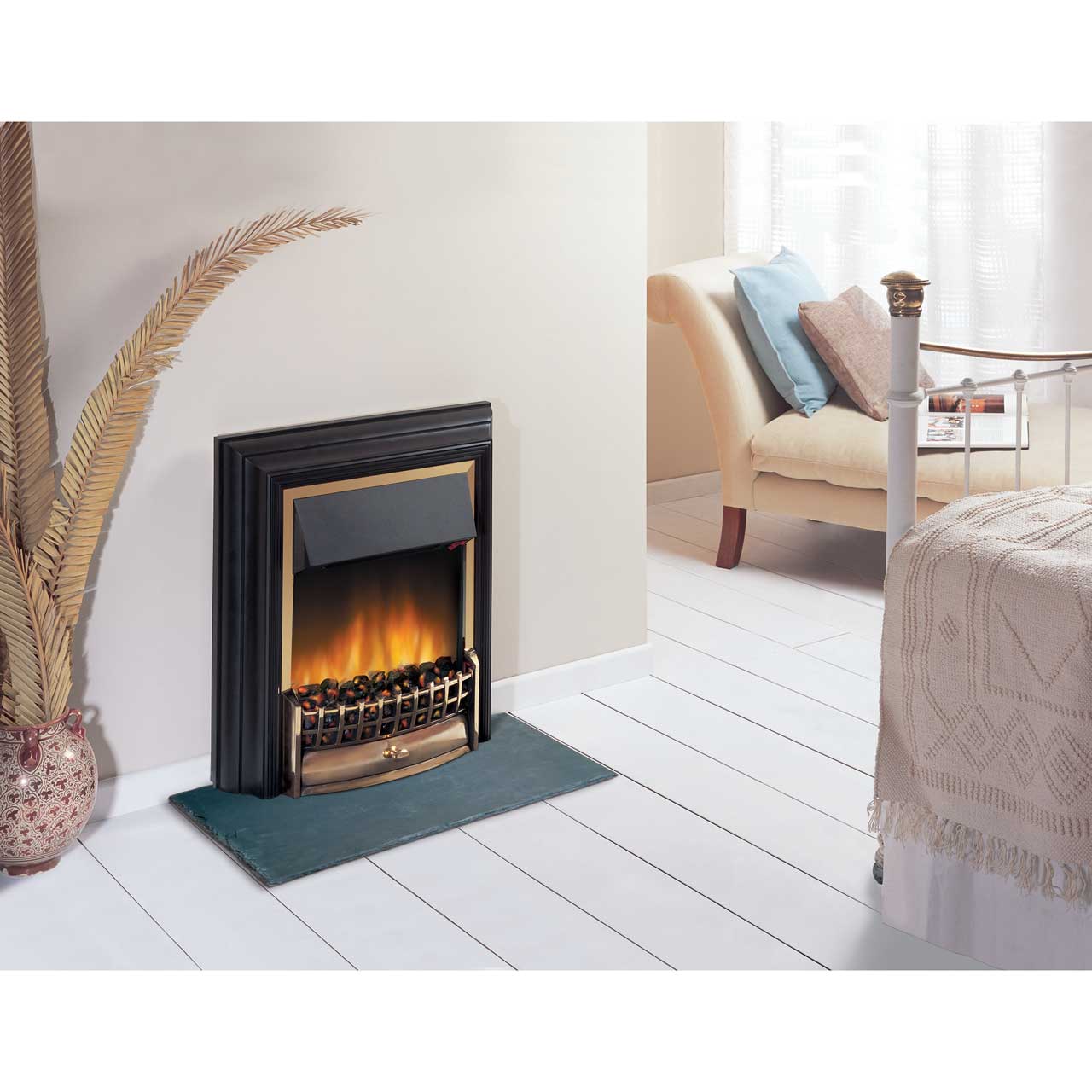 Dimplex CHT20 Cheriton Coal Bed Freestanding Electric Fire with Remote