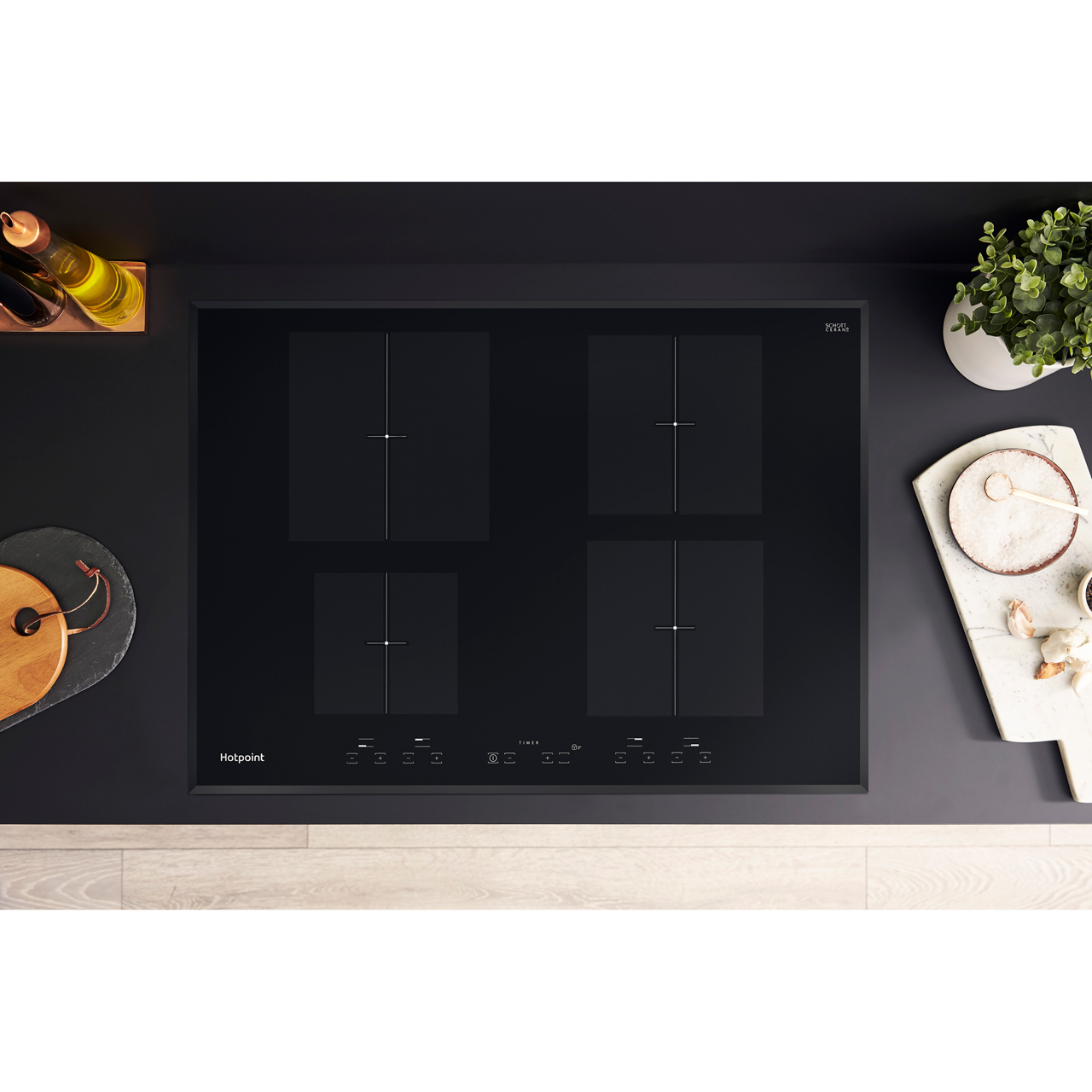 Hotpoint CID740B Newstyle 69cm 4 Burners Induction Hob Touch Control