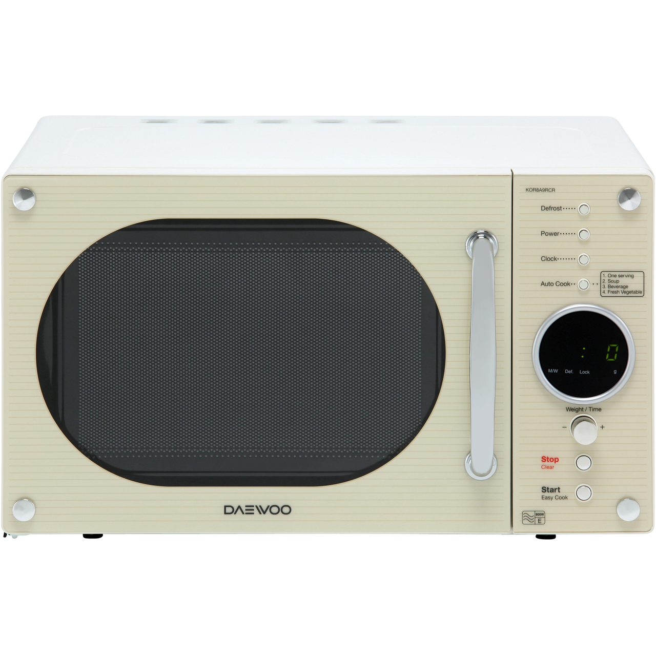 Kor8a9rc Cr Daewoo Microwave Cream Ao Daewoo Retro Style Kor8a9rcr 23 Litre Microwave Cream Cr 1