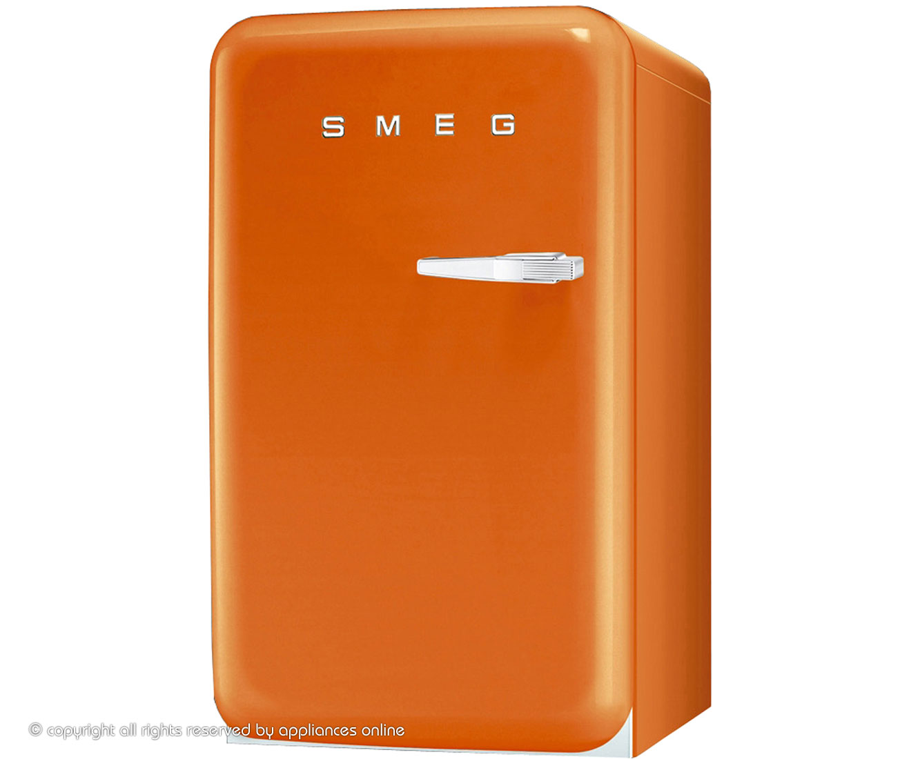 Smeg FAB10LO Fridge with Ice Box - Orange - A+ Rated