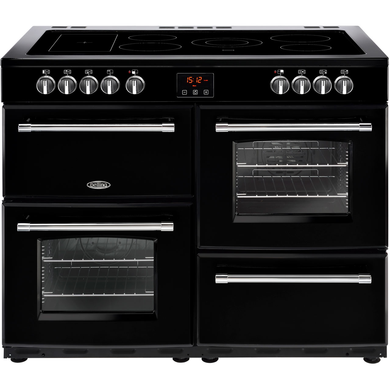 Farmhouse110E_BK Belling Range Cooker Black