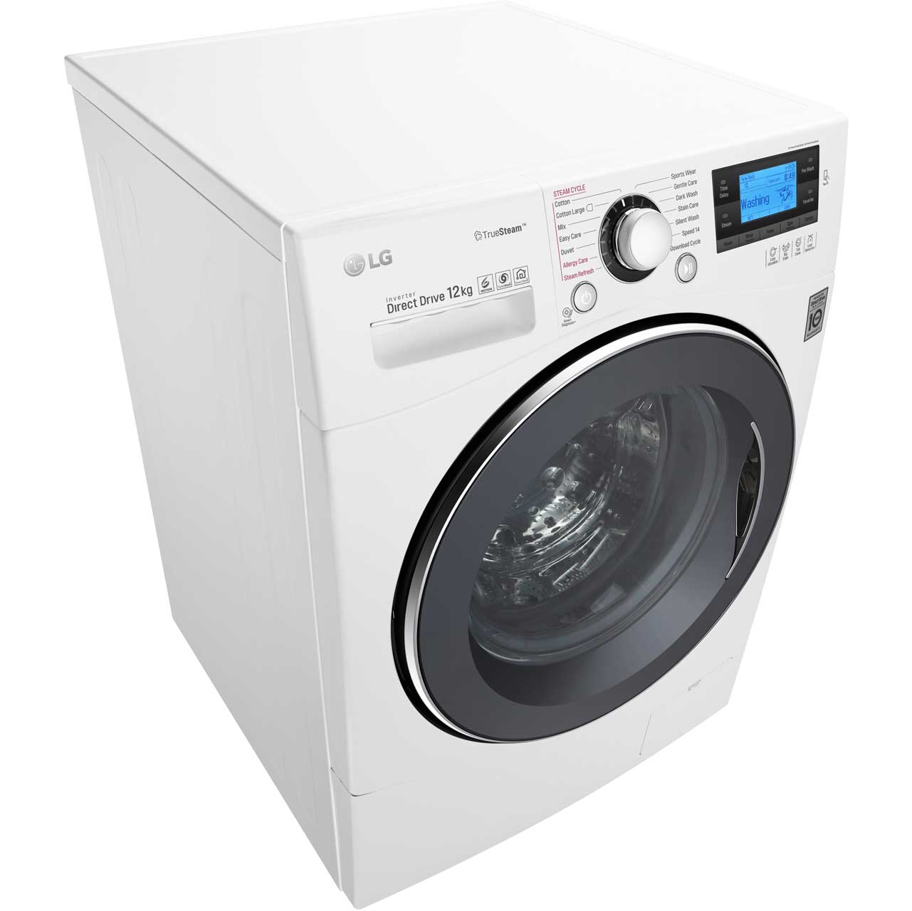 LG FH495BDN8 TrueSteam™ A+++ 12Kg 1400 RPM Washing Machine Black New eBay