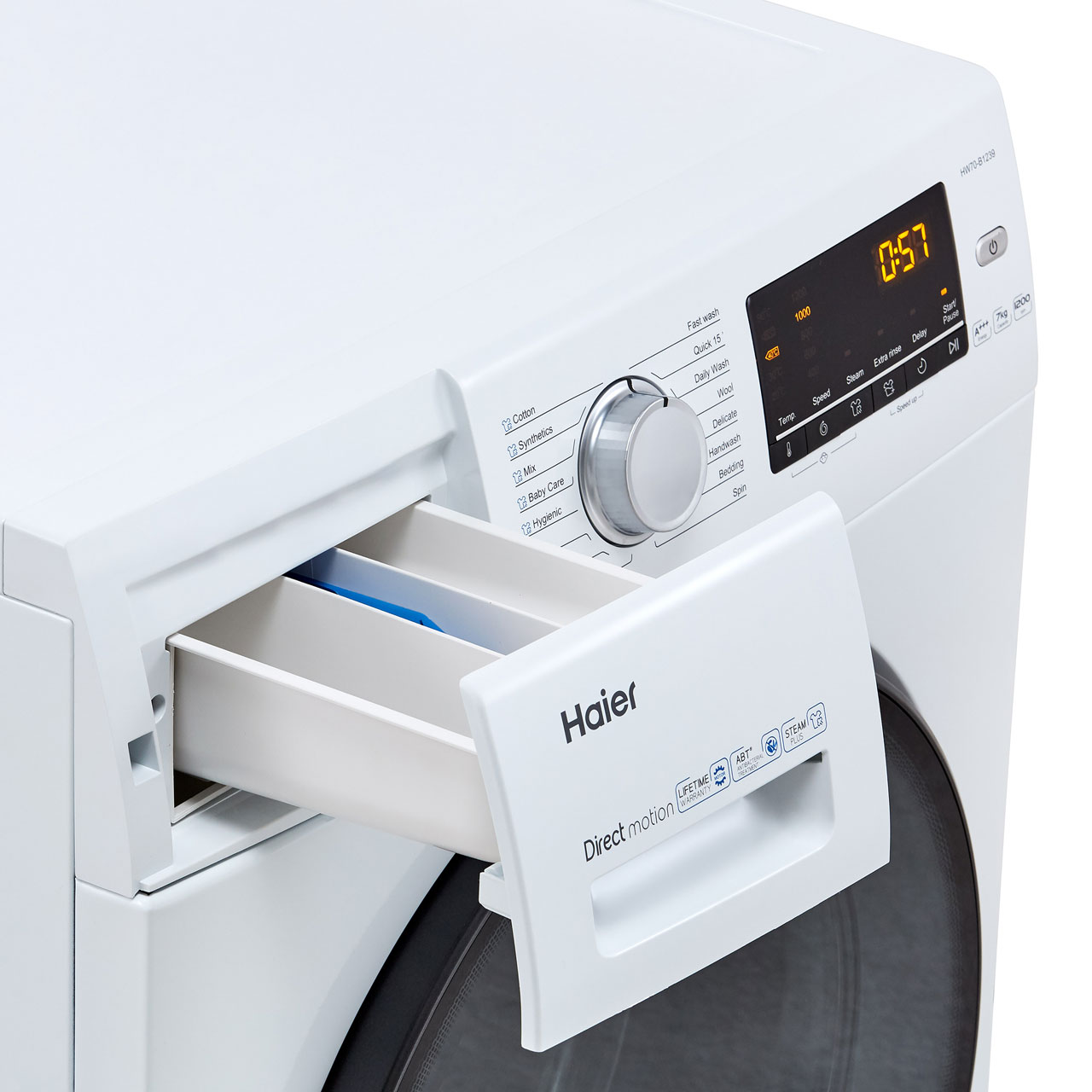 Haier HW70-B1239 A+++ Rated 7Kg 1200 RPM Washing Machine White New | eBay