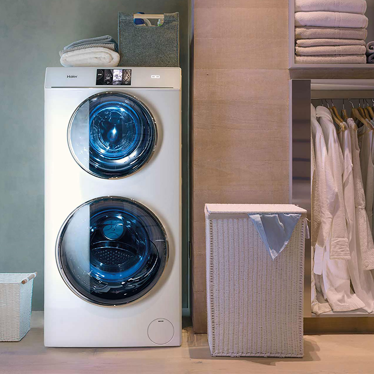 Haier HW120-B1558 DUO A+++ Rated 12Kg 1500 RPM Washing Machine White ...