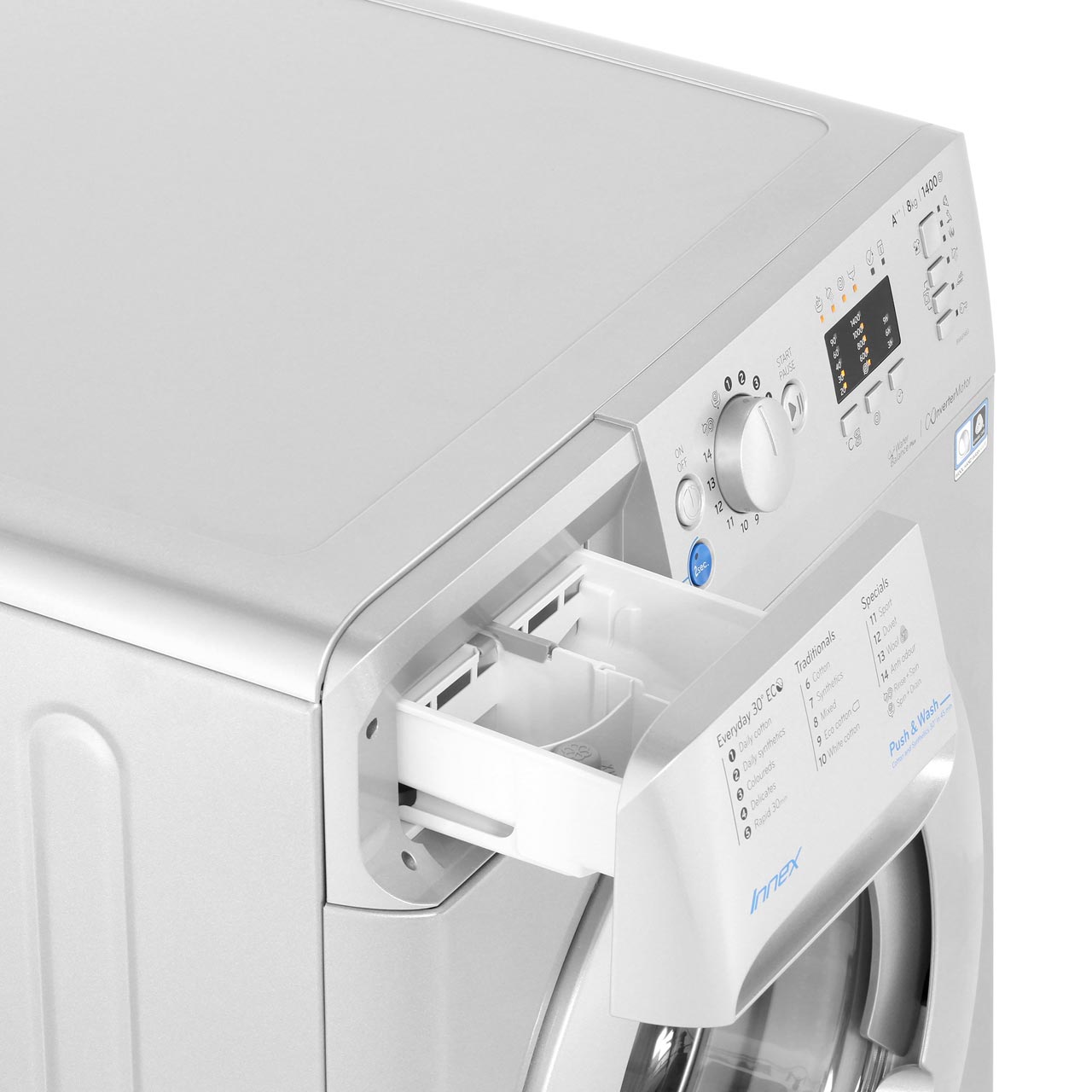 Indesit BWA81483XWUK Innex A+++ Rated 8Kg 1400 RPM Washing Machine ...