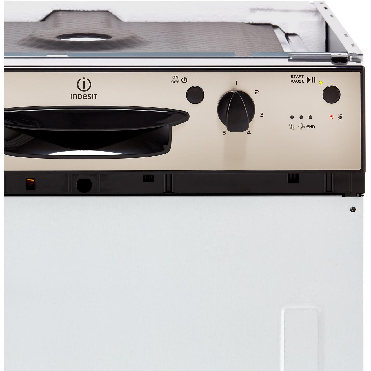 Indesit DPG15B1NX Eco Time A+ Semi Integrated Dishwasher Full Size 60cm