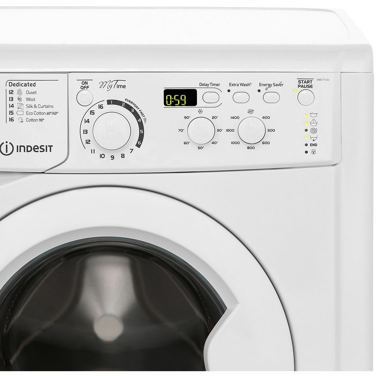 Indesit EWD71452W My Time A++ Rated 7Kg 1400 RPM Washing Machine White