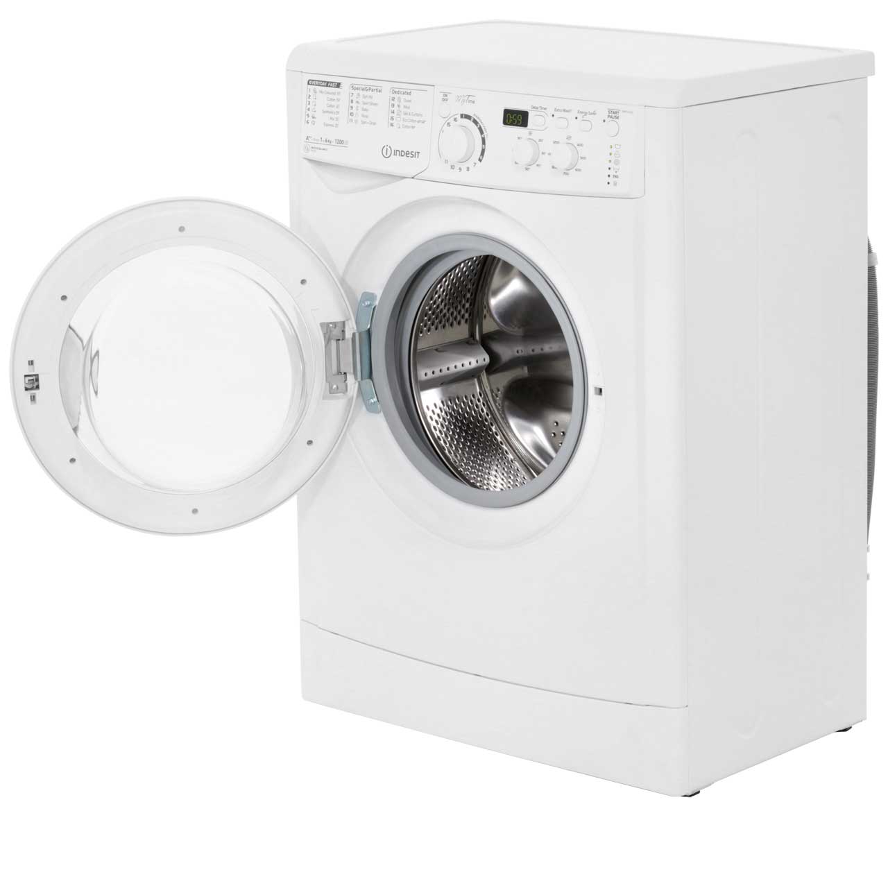 Indesit EWSD61252W My Time A++ Rated 6Kg 1200 RPM Washing Machine White ...