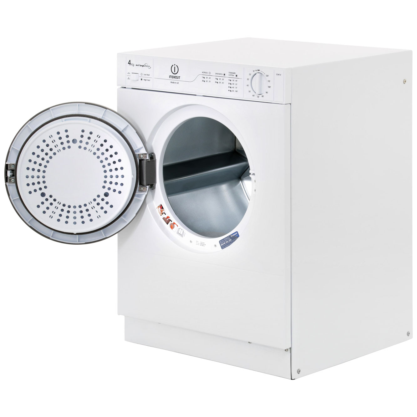 Indesit IS41V C Rated 4Kg Vented Tumble Dryer White eBay