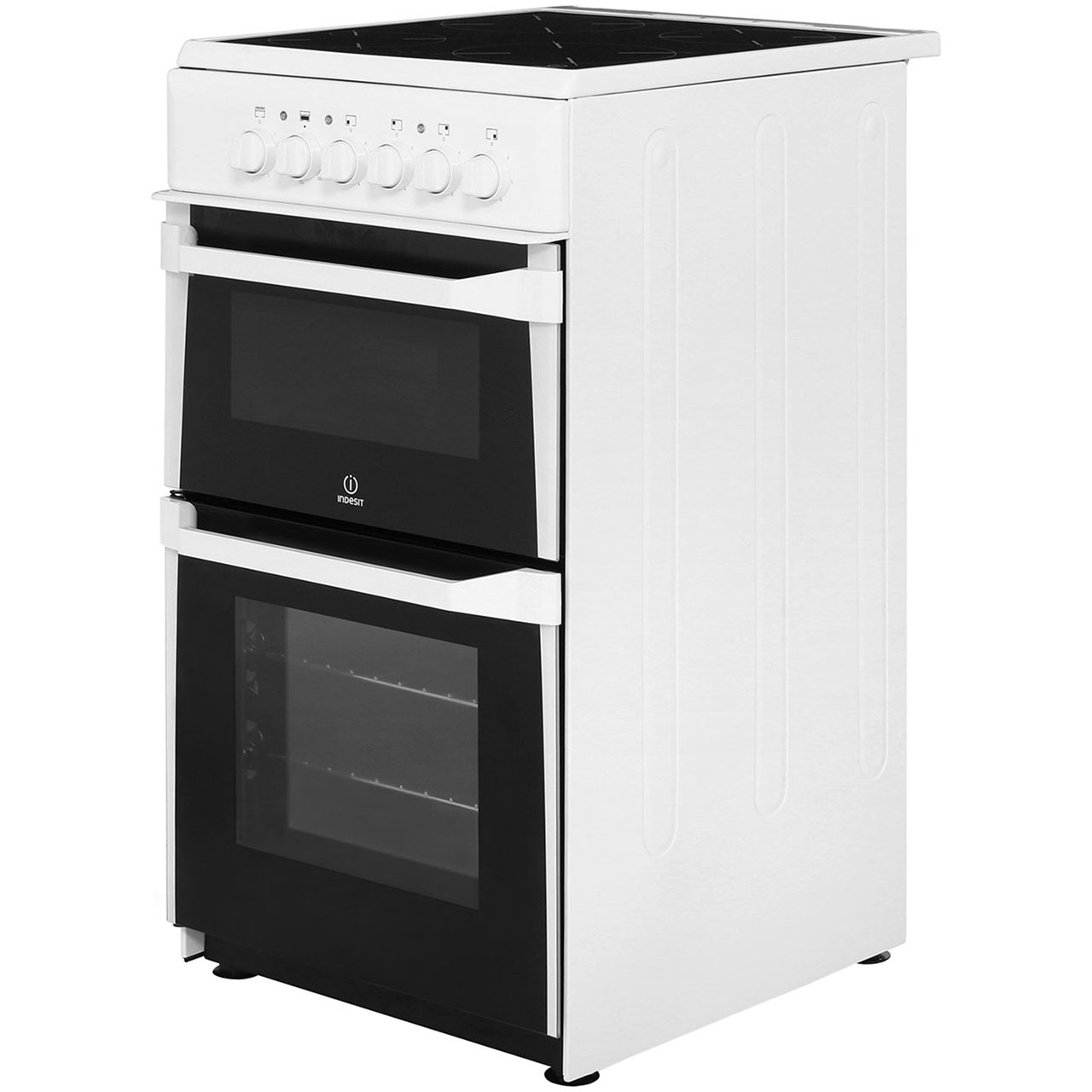 Indesit IT50CWS Advance Free Standing Electric Cooker with Ceramic Hob
