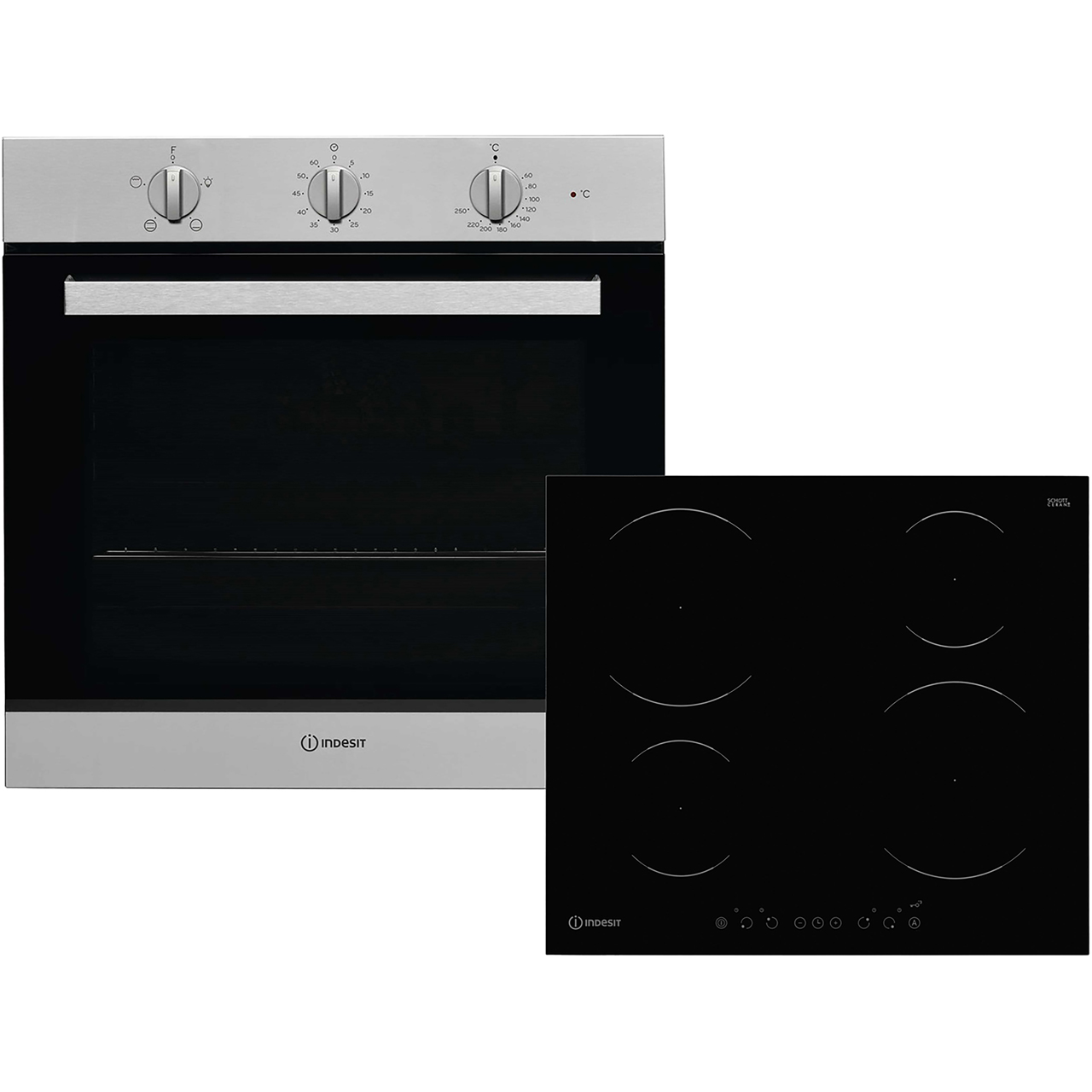 Indesit Aria K002980 Built In Electric Single Oven and Induction Hob Pack Review