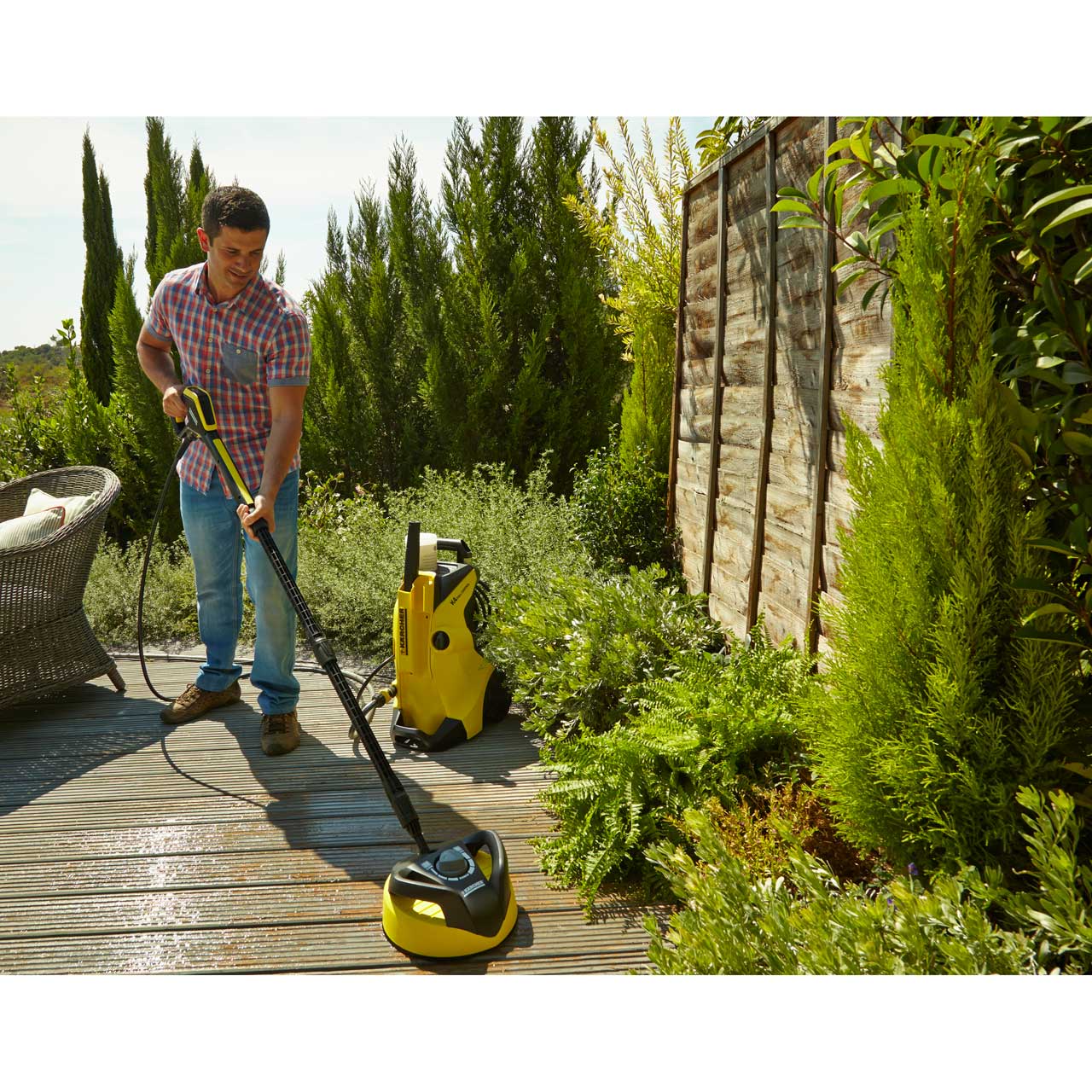 Karcher K4 Full Control Home Pressure Washer with T350 Patio Cleaner
