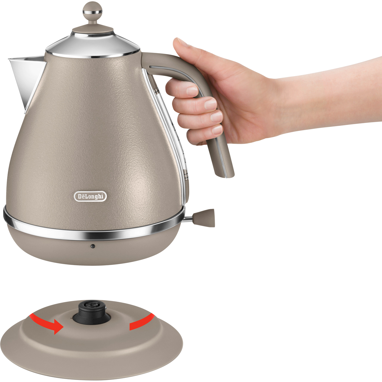 De'Longhi KBOE3001.BL Element Kettle Limescale Filter 3000 Watt Blue