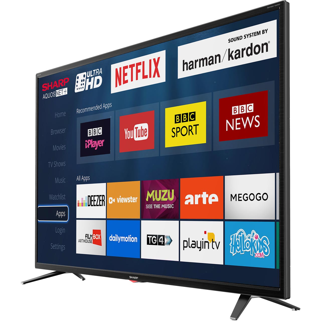Sharp TV LC55UI7352K 55 Inch 4K Ultra HD A Smart LED TV 3 HDMI eBay