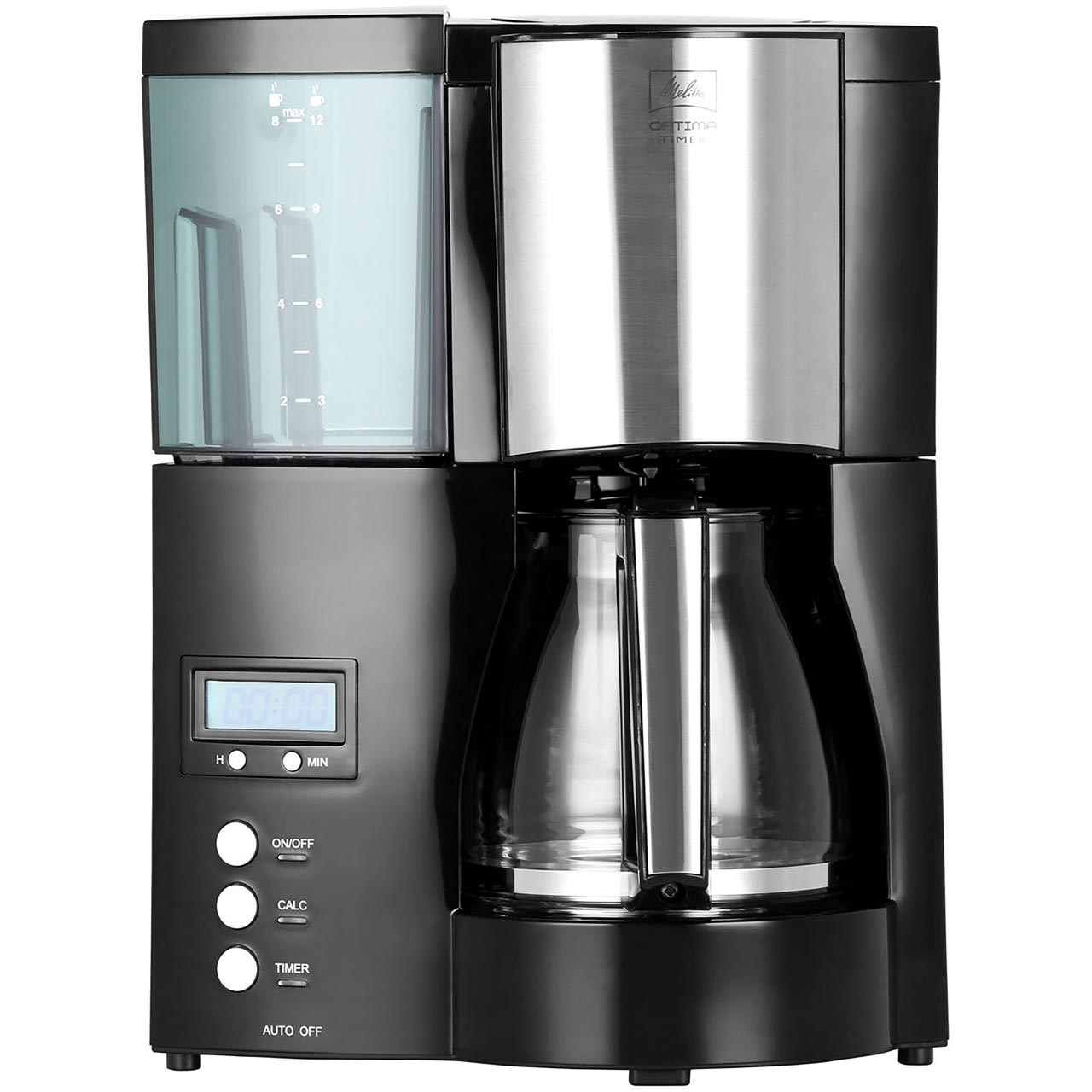 Melitta 6613648 Optima Timer Filter Coffee Machine with Timer Black New