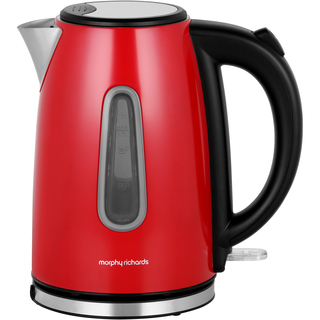 morphy richards red toaster and kettle set