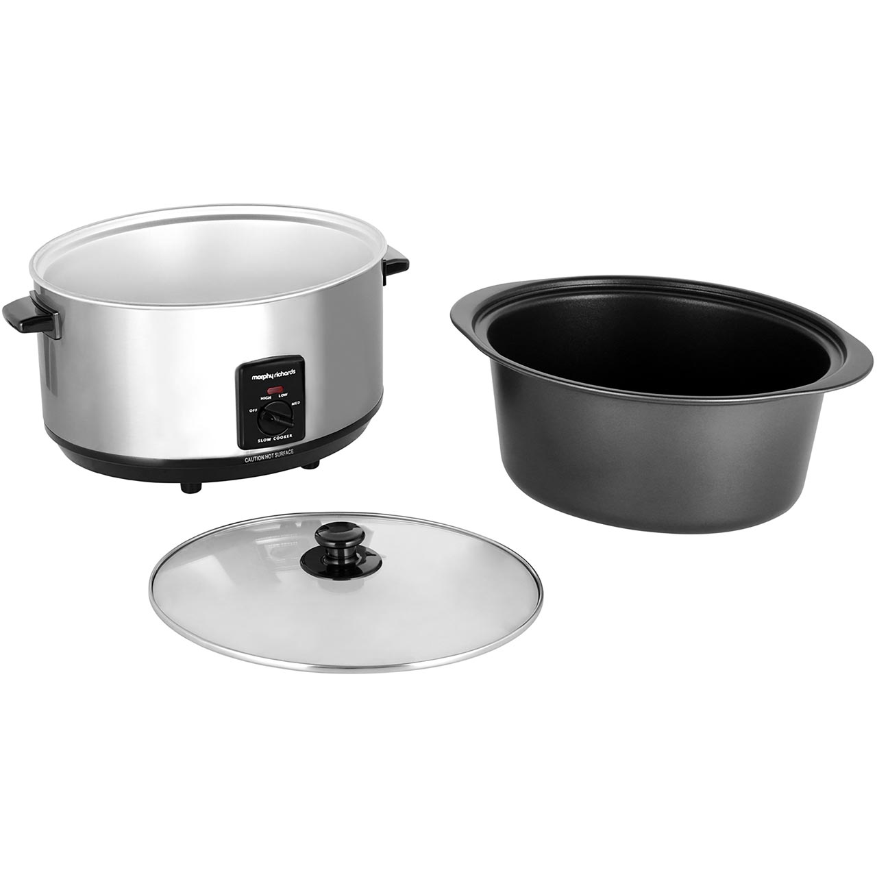 Morphy Richards 48710 Slow Cooker 3.5 Litres 170 Watt Stainless Steel
