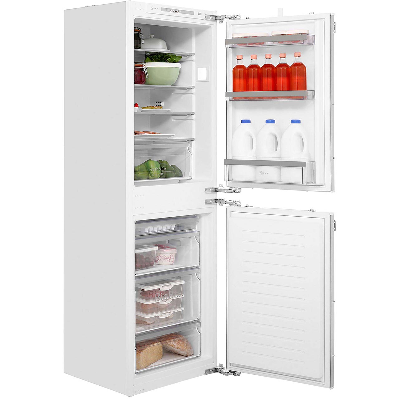 NEFF KI5852F30G N50 A++ Fridge Freezer 50/50 Built In 54cm White
