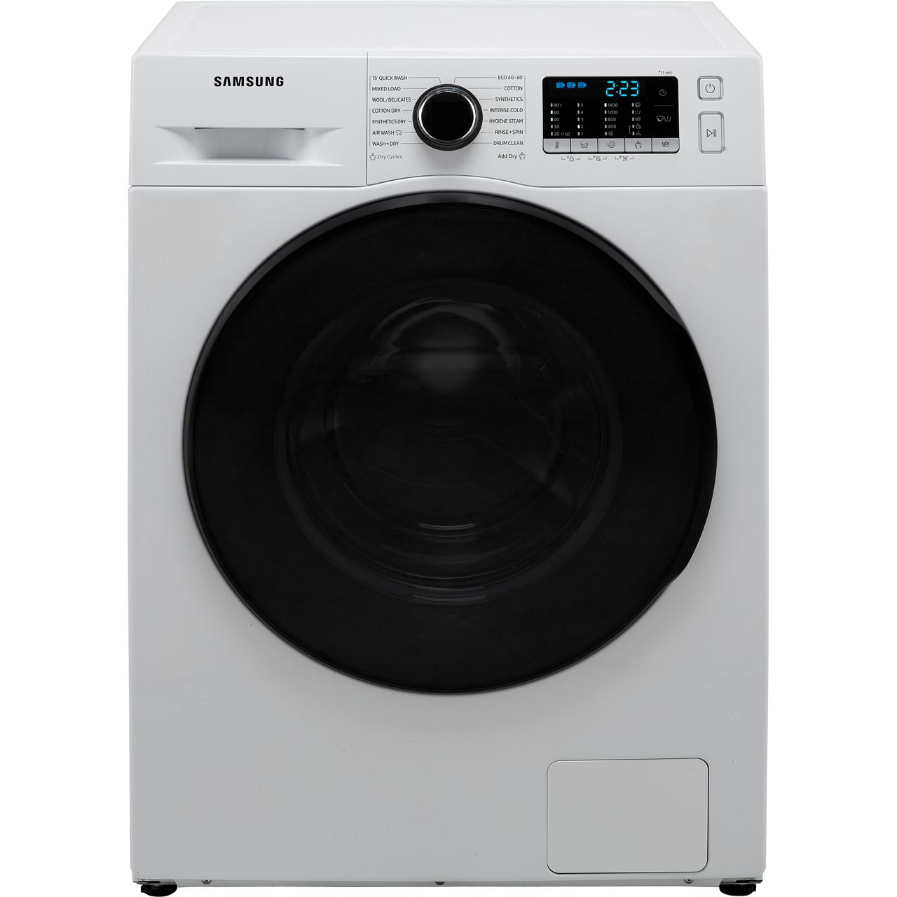 front door washing machine size