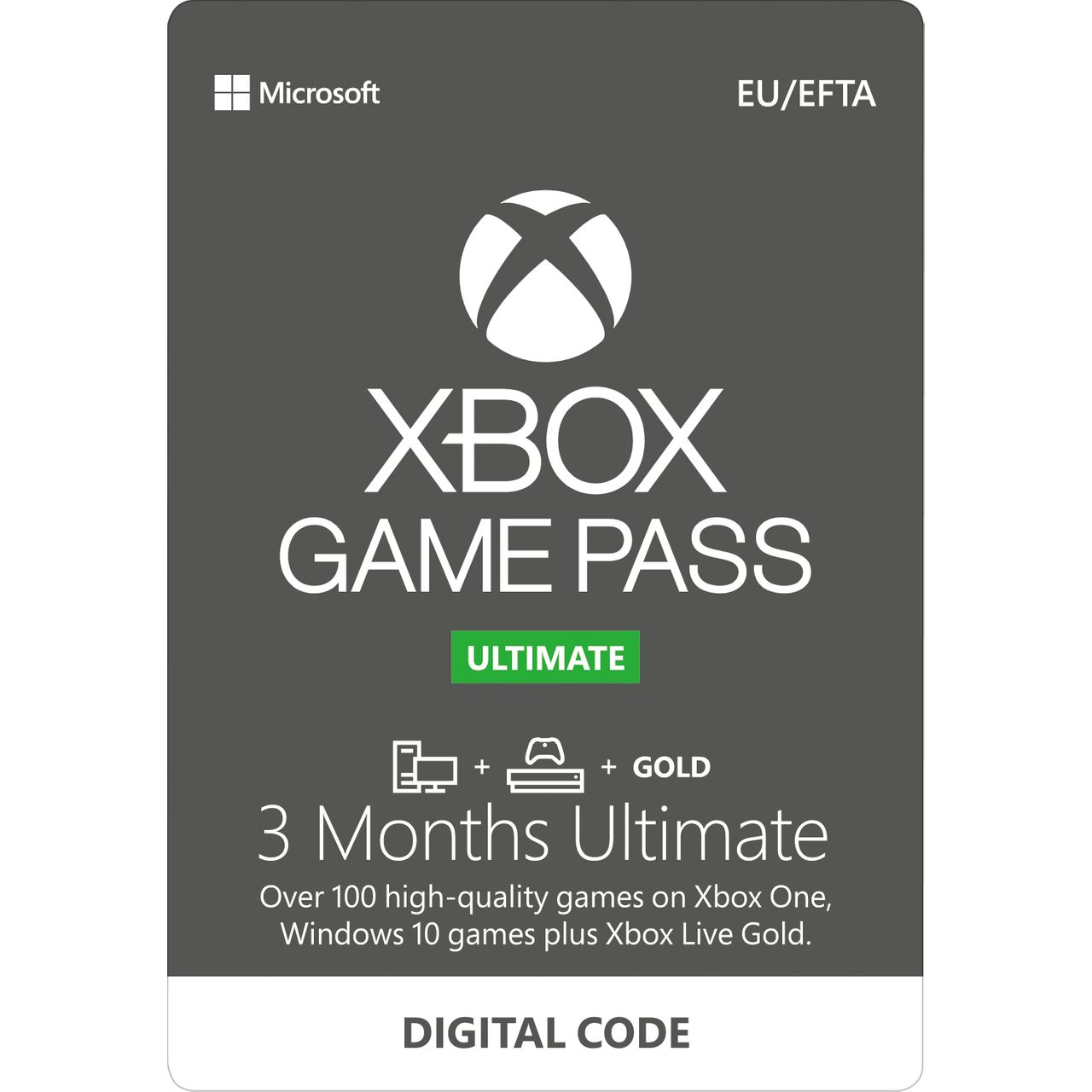 Xbox 3 Month Game Pass Ultimate - Digital Code