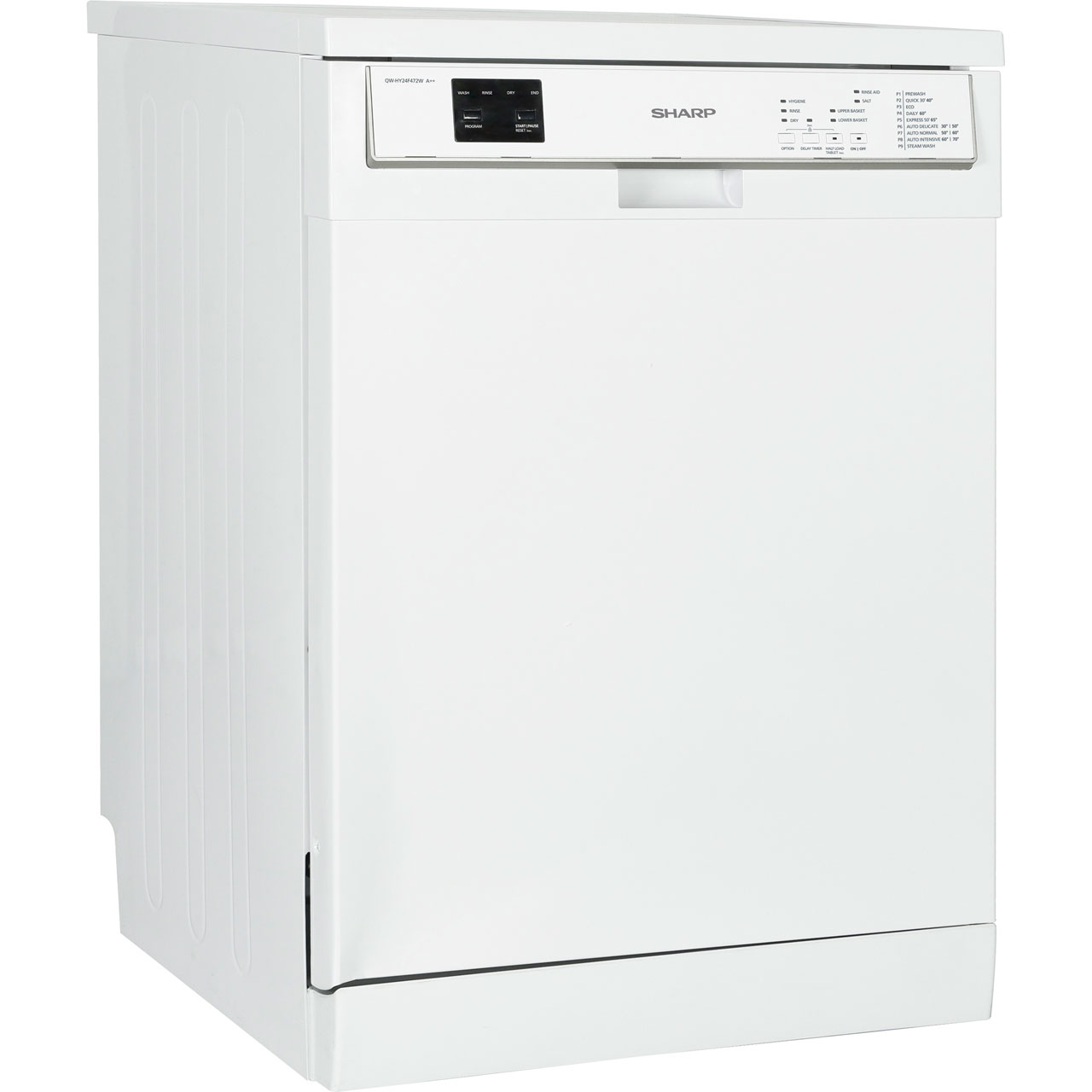Sharp QWHY24F472W A++ Dishwasher Full Size 60cm 15 Place White New