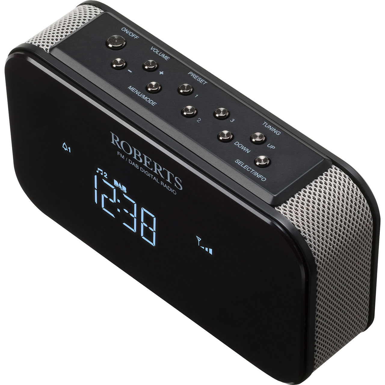 Roberts Radio Ortus1w DAB/DAB+/FM Alarm Clock Radio with Any-Button