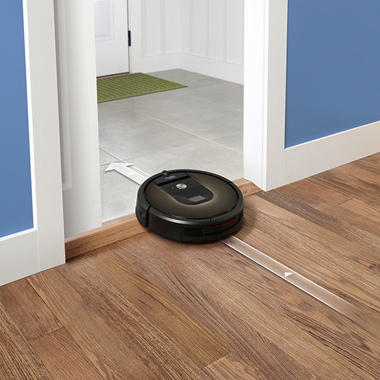 iRobot Roomba 980 Robotic Vacuum Cleaner Carpet / Hard Floor Black ...