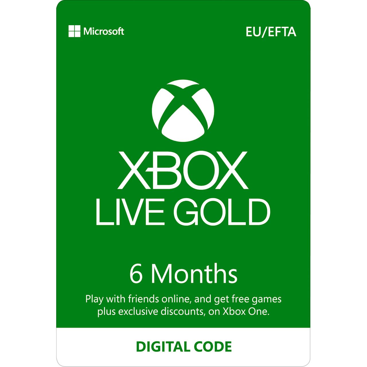 Xbox One 6 Month Xbox Live Gold Membership – Digital Code Review