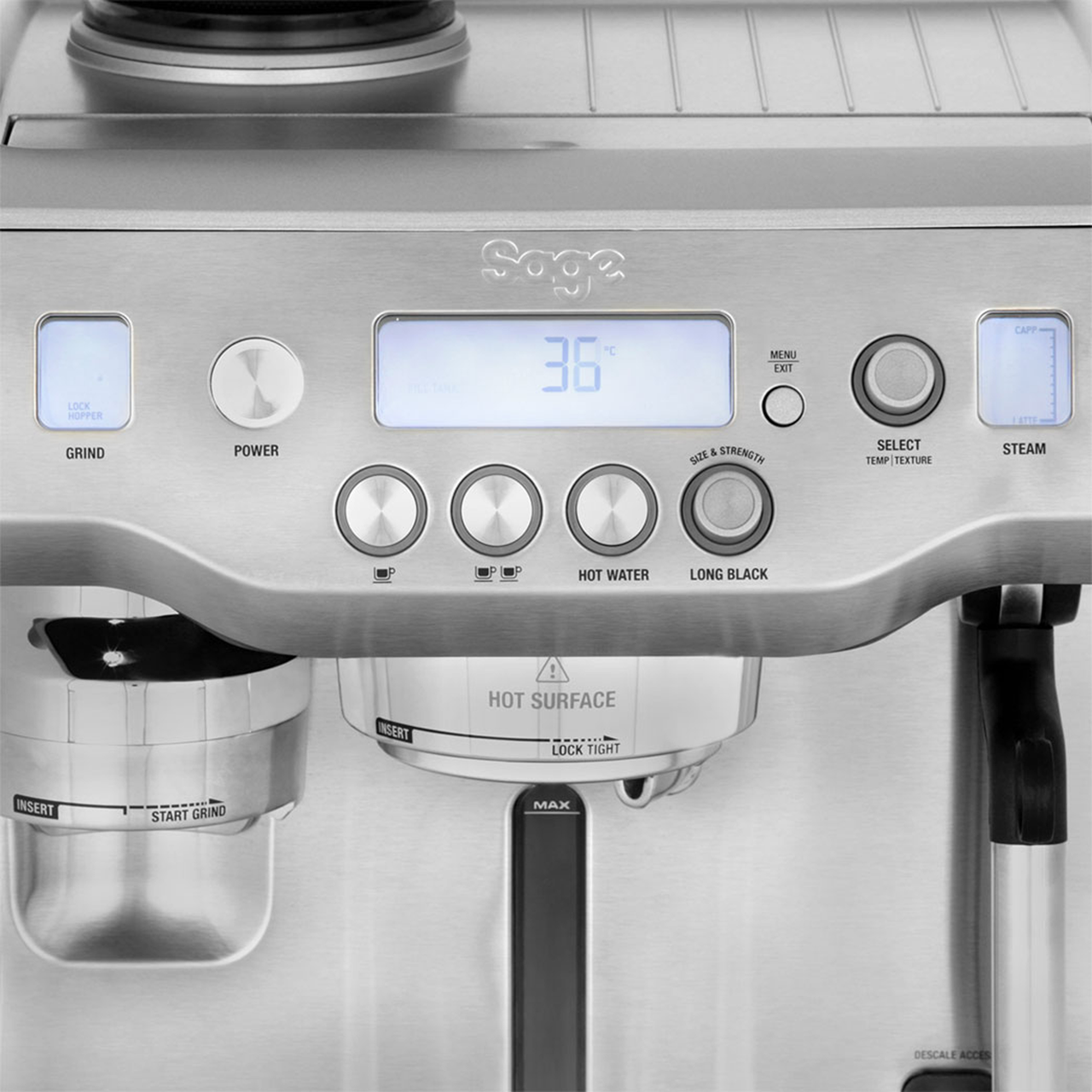 Sage BES980UK The Oracle Bean to Cup Coffee Machine 2400 Watt 15 bar